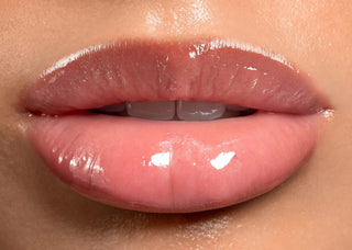 Anfisa Skin Berry Crumble lip tint swatch on skin.