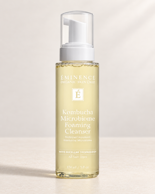Eminence Kombucha Microbiome Foaming Cleanser bottle.